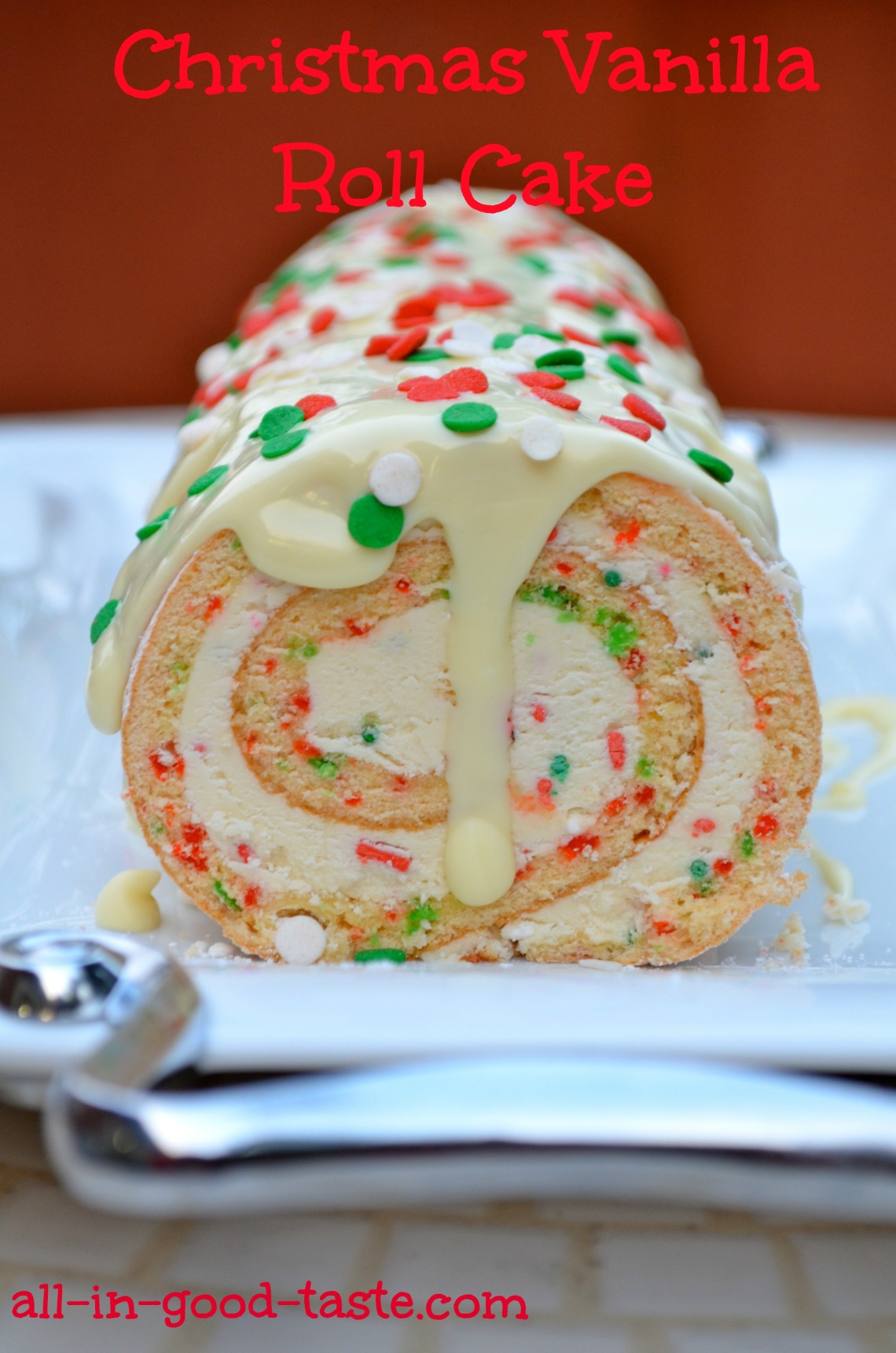 christmas vanilla roll cake